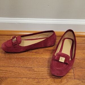 Michael Kors Chic Burgundy Loafers Size 8 for Women